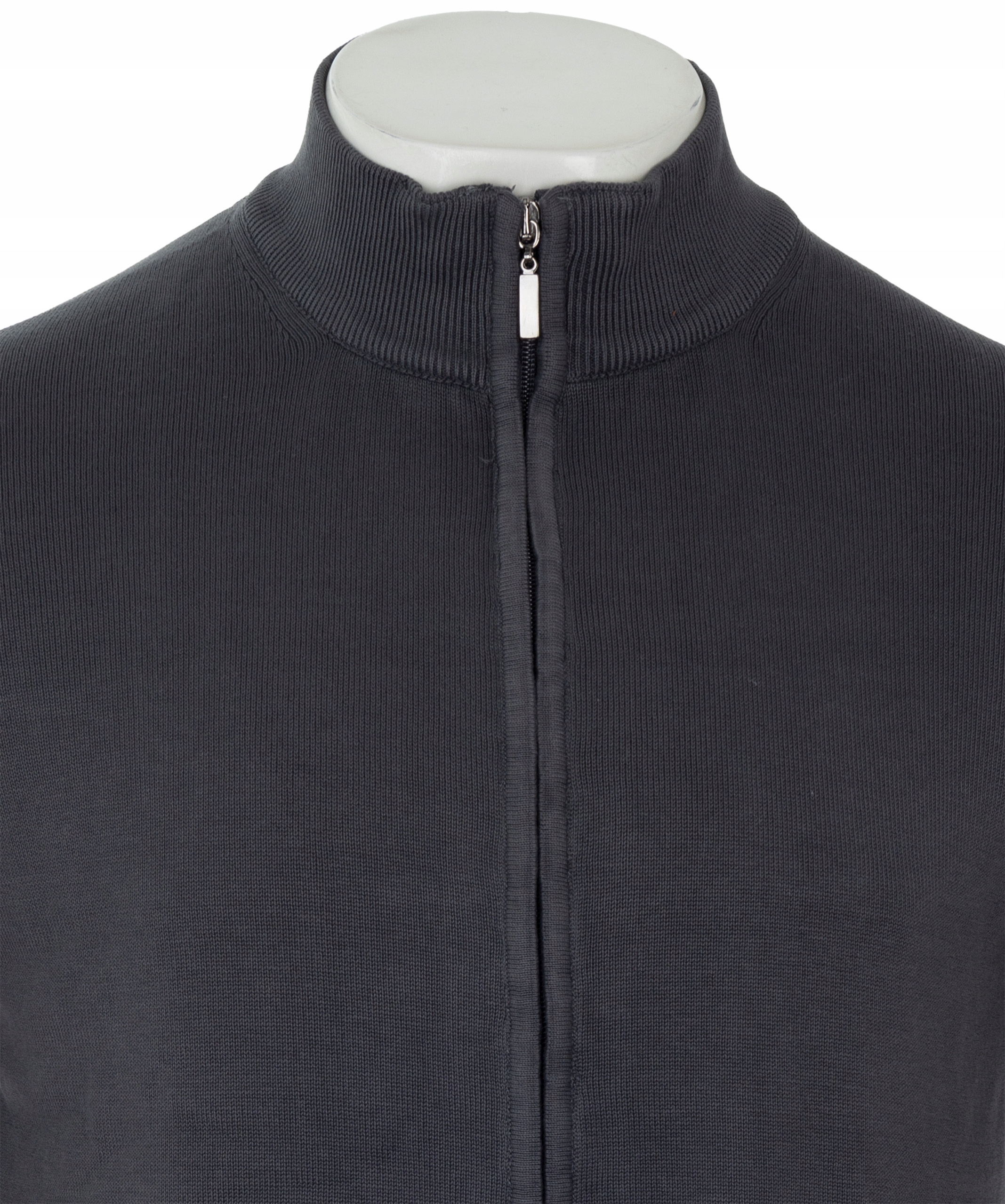 SWETER ELEGANCKI ROZPINANY 100%BAWEŁNA GRAFITOWY JAKOŚĆ VIADI POLO L Kolor szary