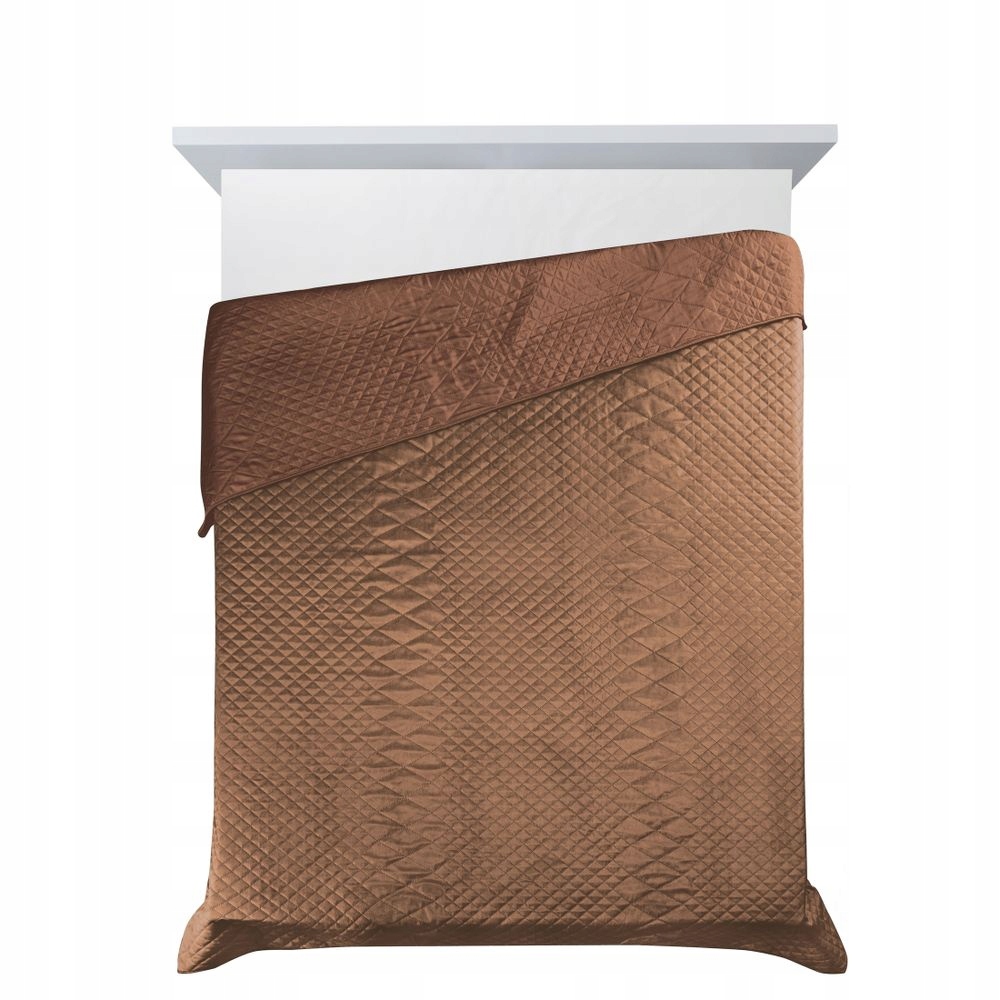 Dekorační přehoz LUIZ-3 220x240 cihlový s geometrickým vzorem