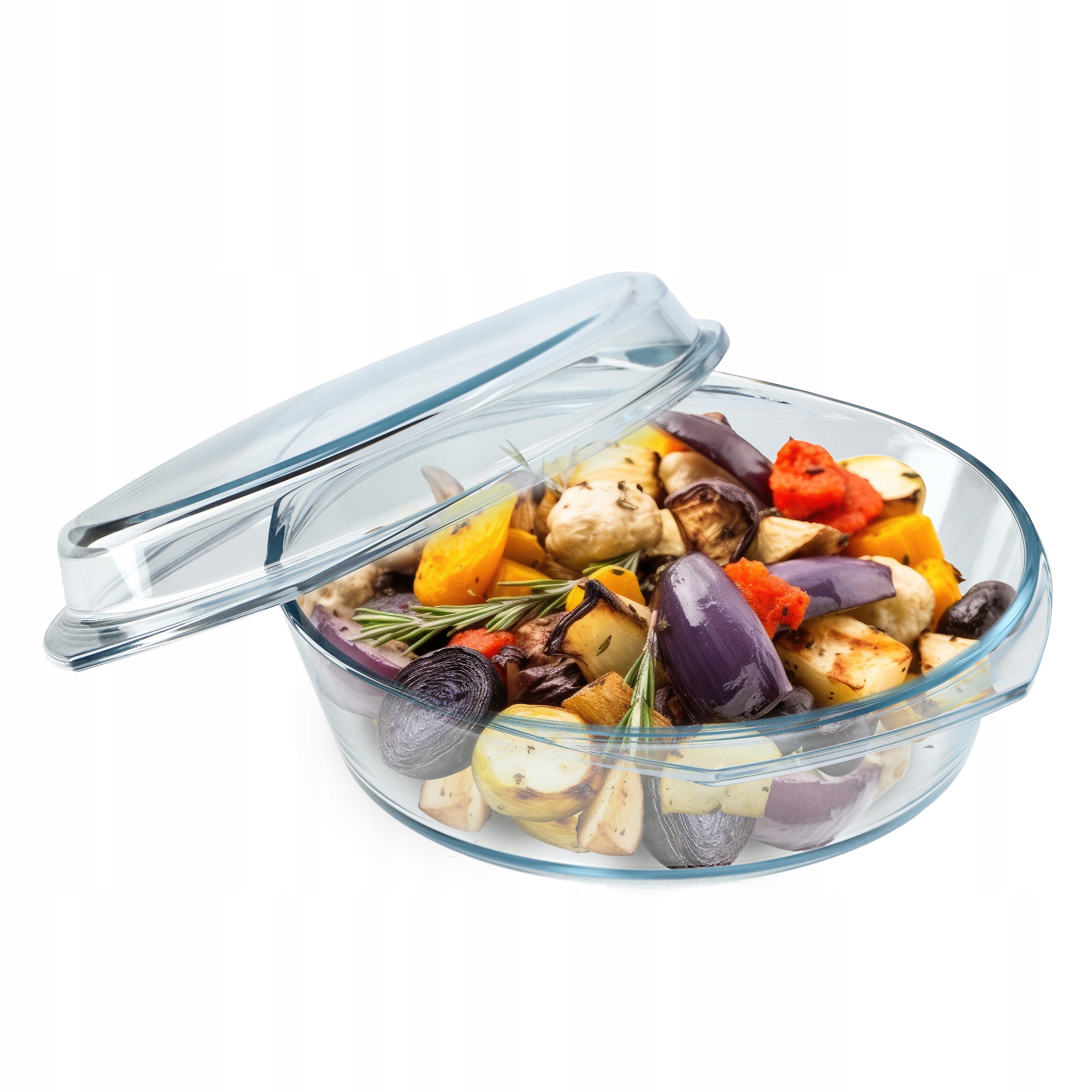 NACZYNIE ŻAROODPORNE Z POKRYWKĄ 2,8L SZKLANE