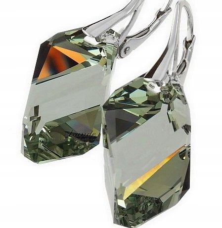 Krystaly náušnice Stříbro barvy Cubic 22MM Arande