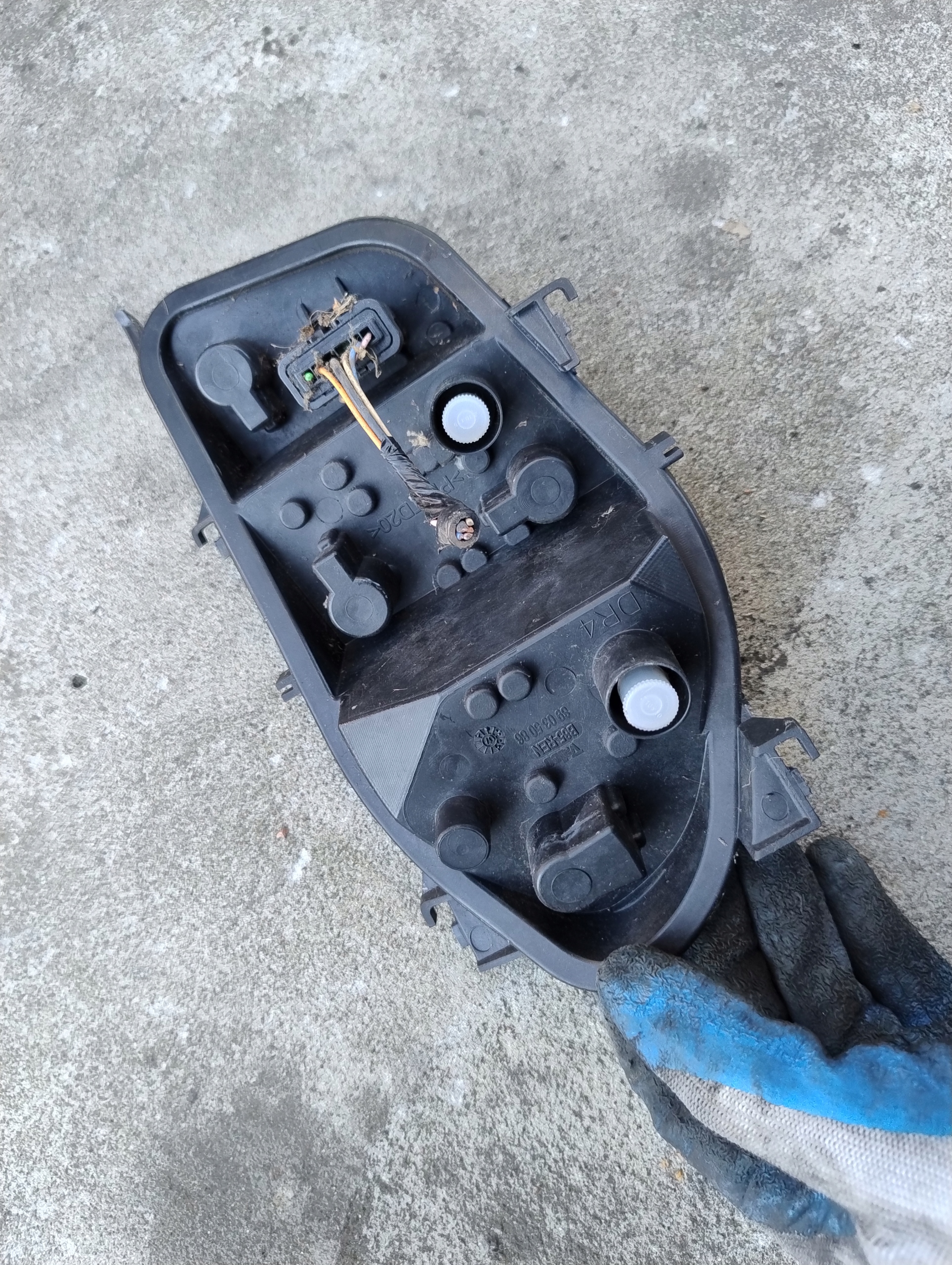 light housing rear part right Renault Clio III 89035086