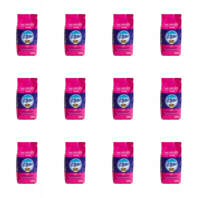 Himalájská sůl jemnozrnná jodovaná 600 g O'Sole X12
