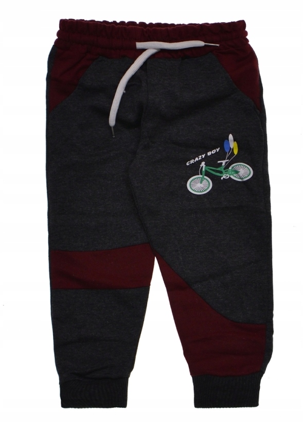 

Spodnie Dresowe ciemne czerwone Rower 98