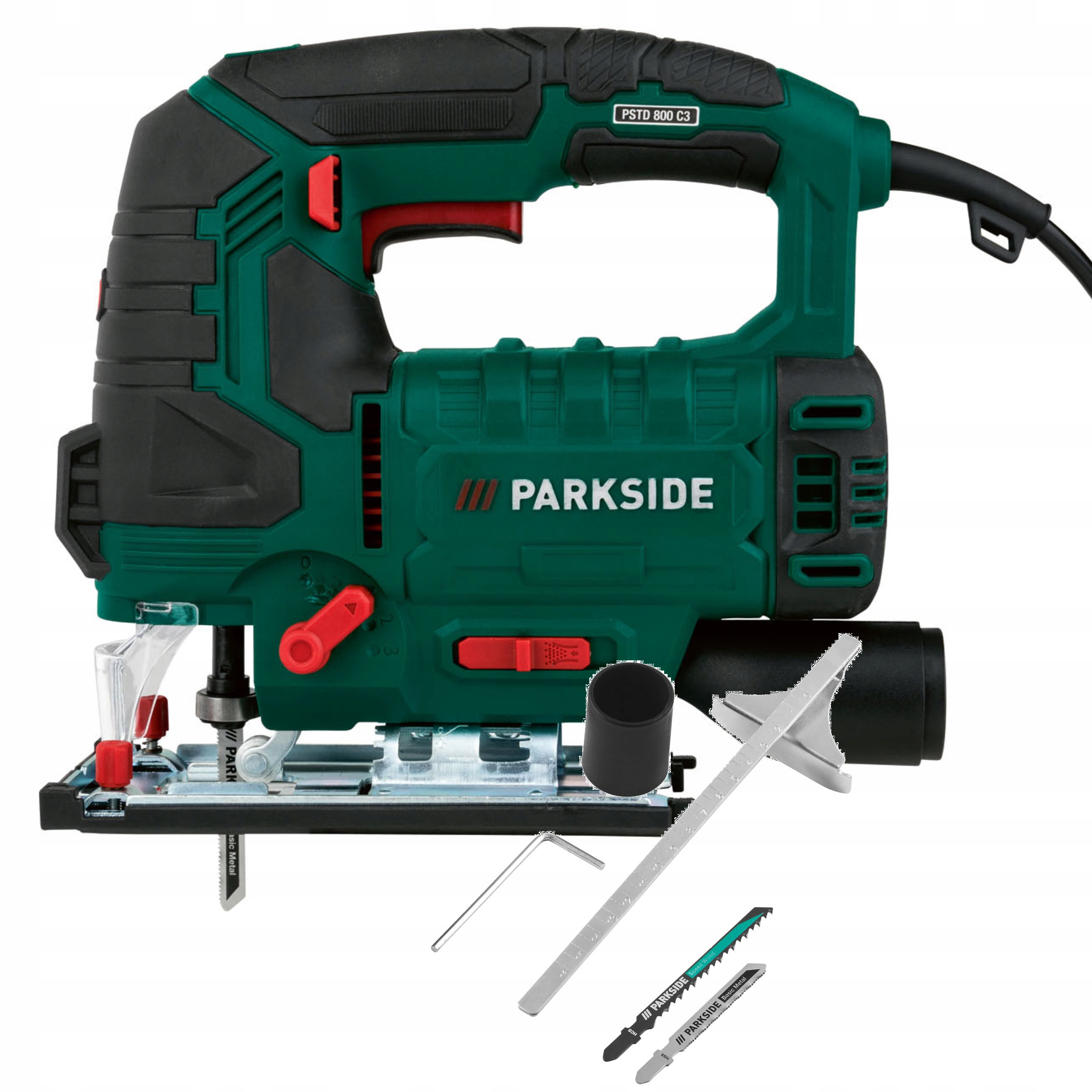 Kyvadlová pila Parkside Pstd 800W Elektrická přímočará pila Brzeszczoty