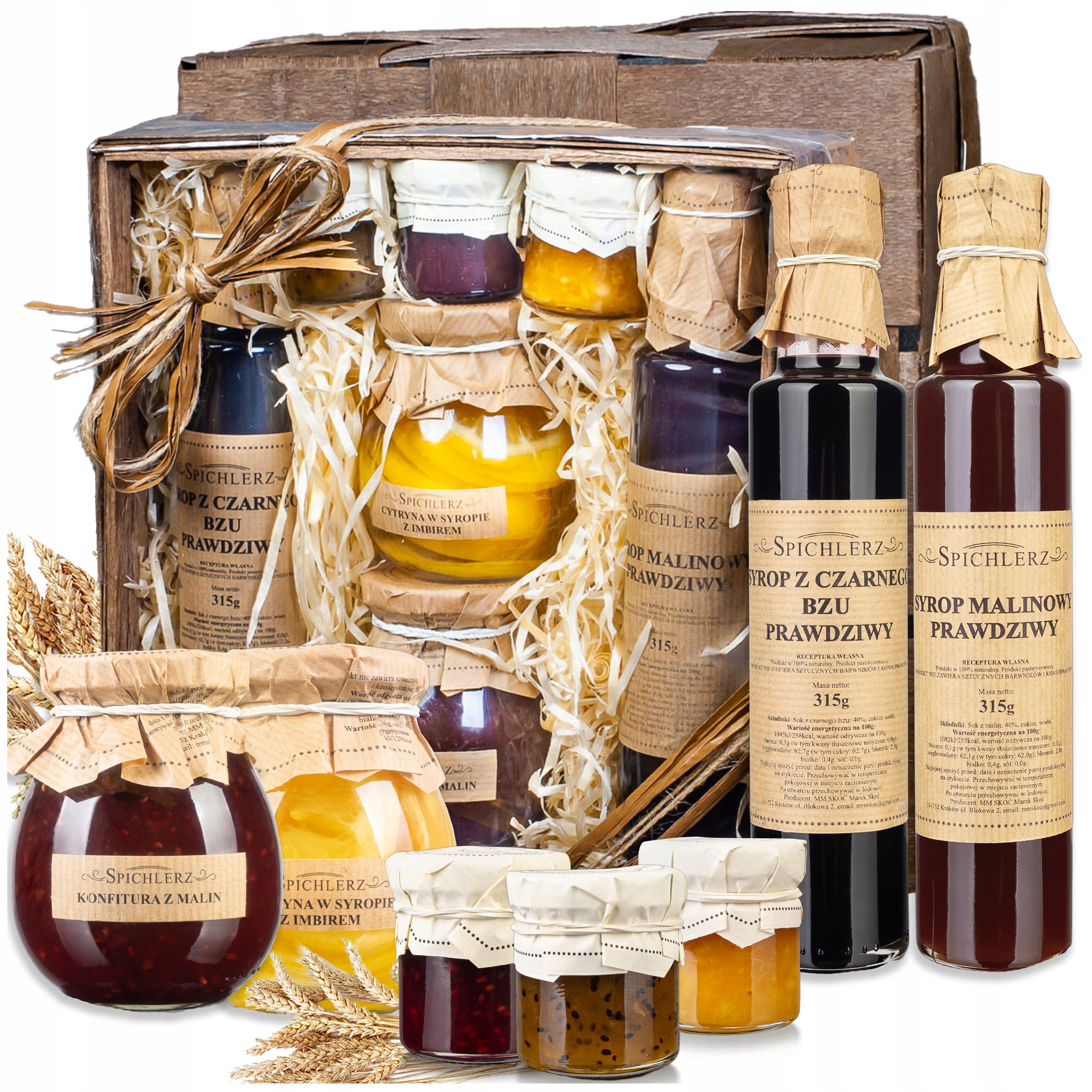 Kosz Prezentowy zestaw naturalnych przetworów upominek