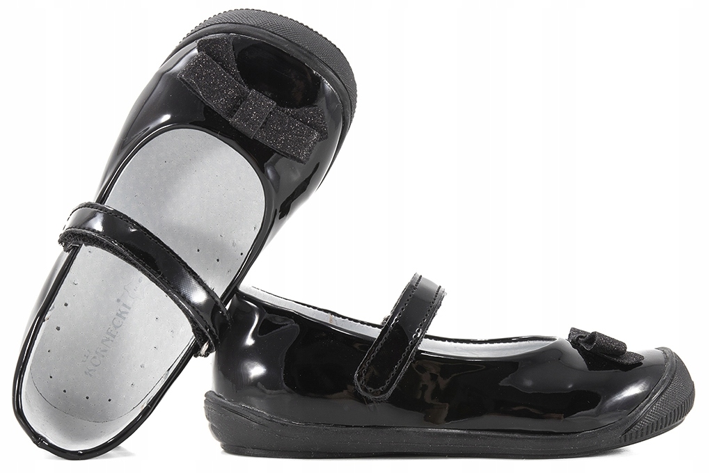 

Kornecki 6065 Balerinki Półbuty Lakierki czarne 24