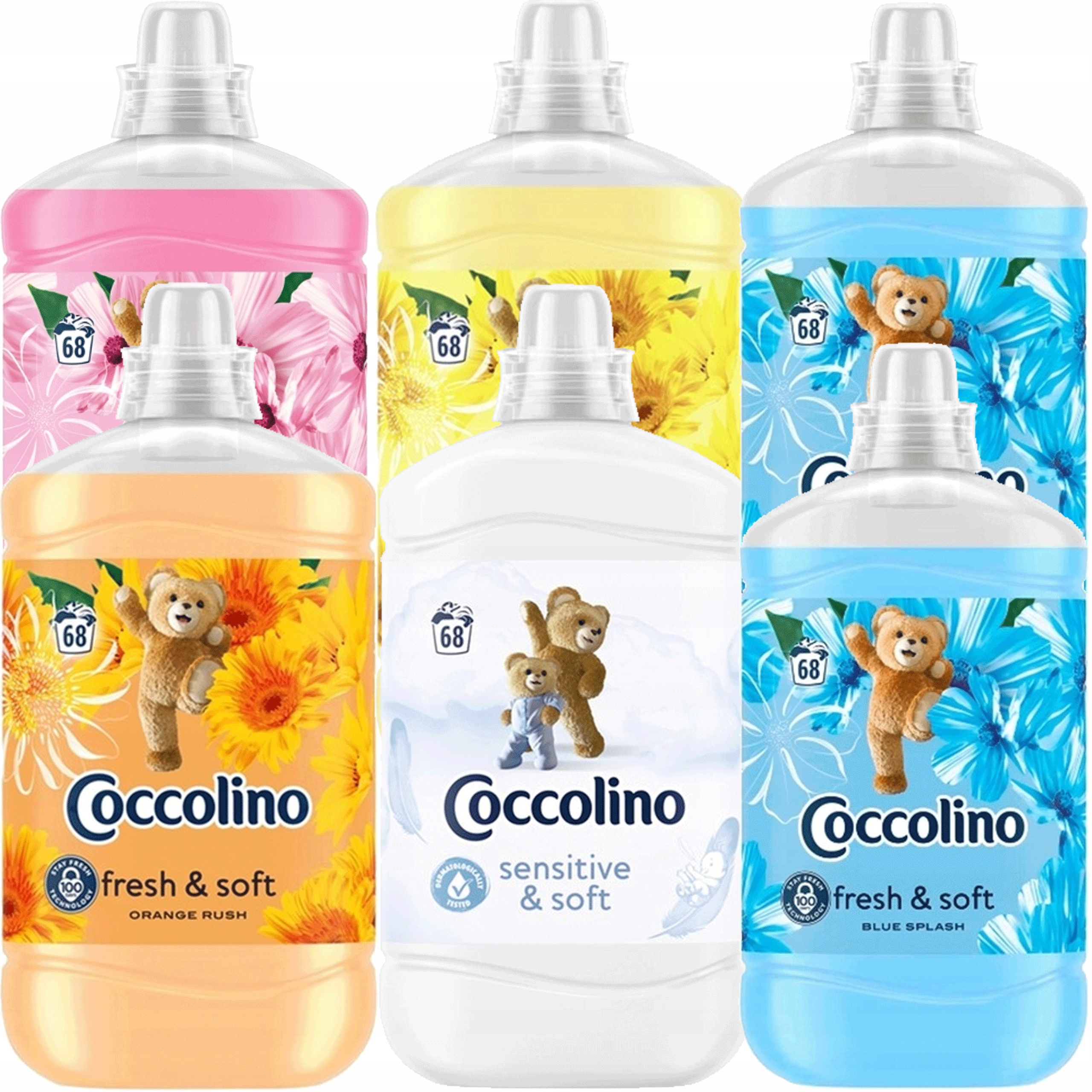 Sada Coccolino Creations Silk Lily & Blue Splash 1,7l x6 MIX 10,2l