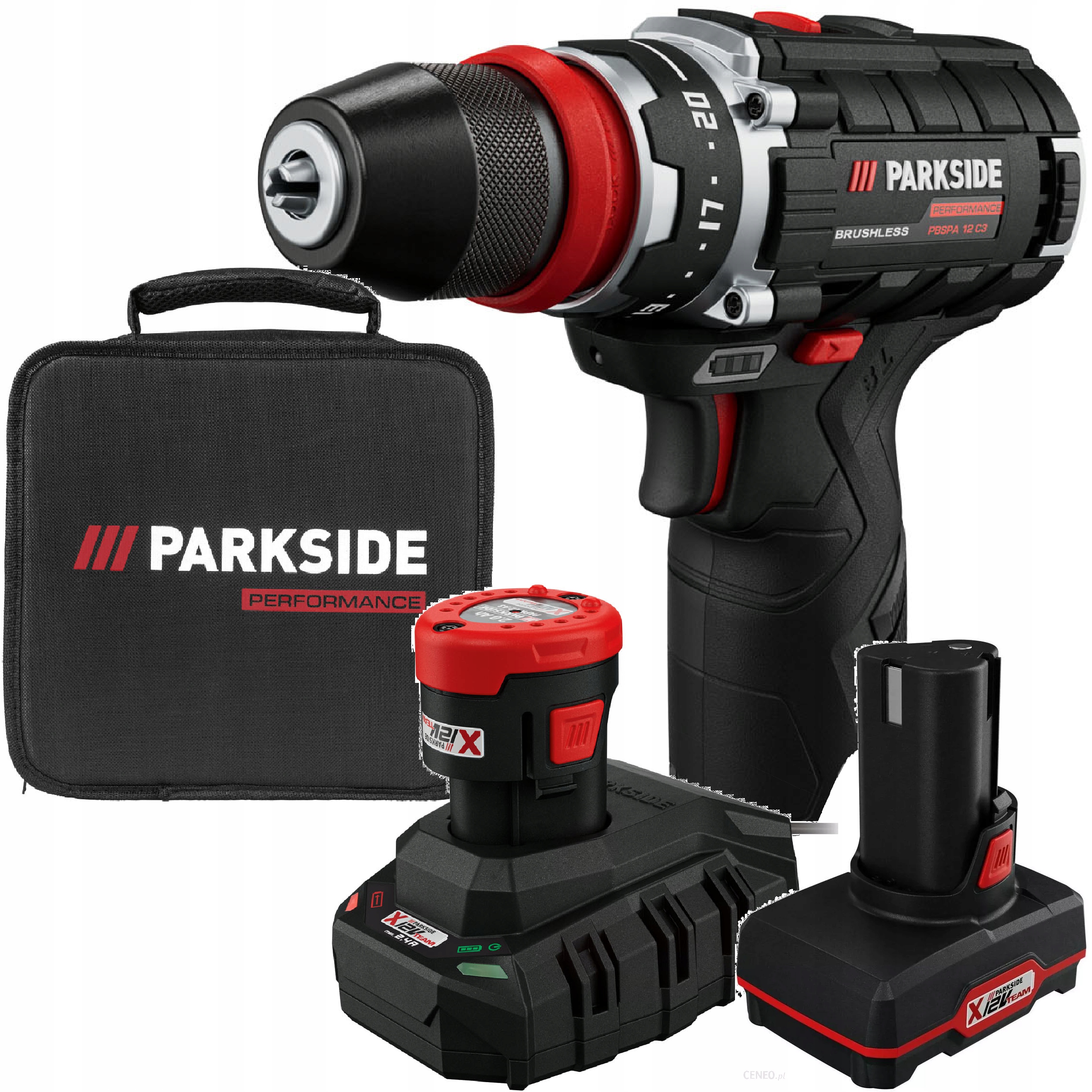Wkrętarka Parkside akumulatorowa wiertarka Pbspa 12V 2xaku 2AH 4AH Komplet