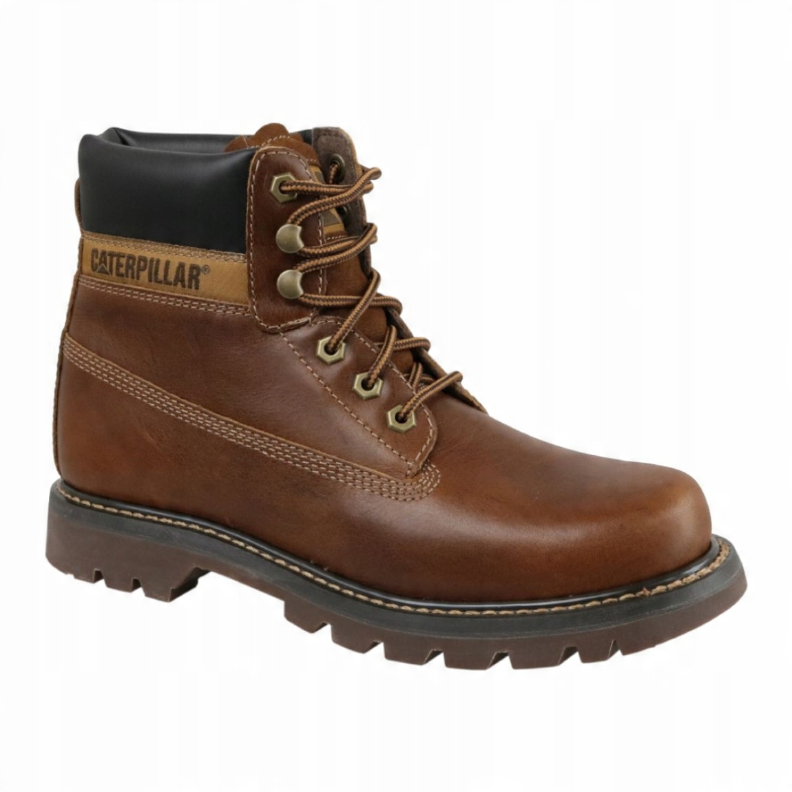 

Brązowe Skóra naturalna Buty Mężczyźni Cat r.45