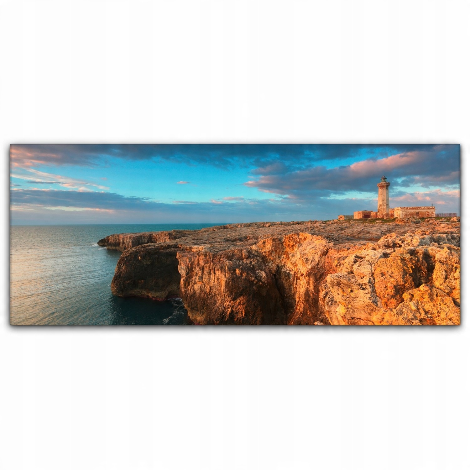 

Obraz canvas na ścianę 125x50 Latarnia Morska Klif