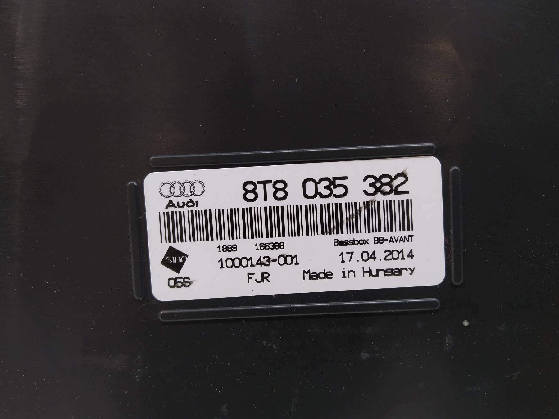 SUBWOOFER speaker subwoofer 8T8035382 Audi A4 IV (2008-2015) B8