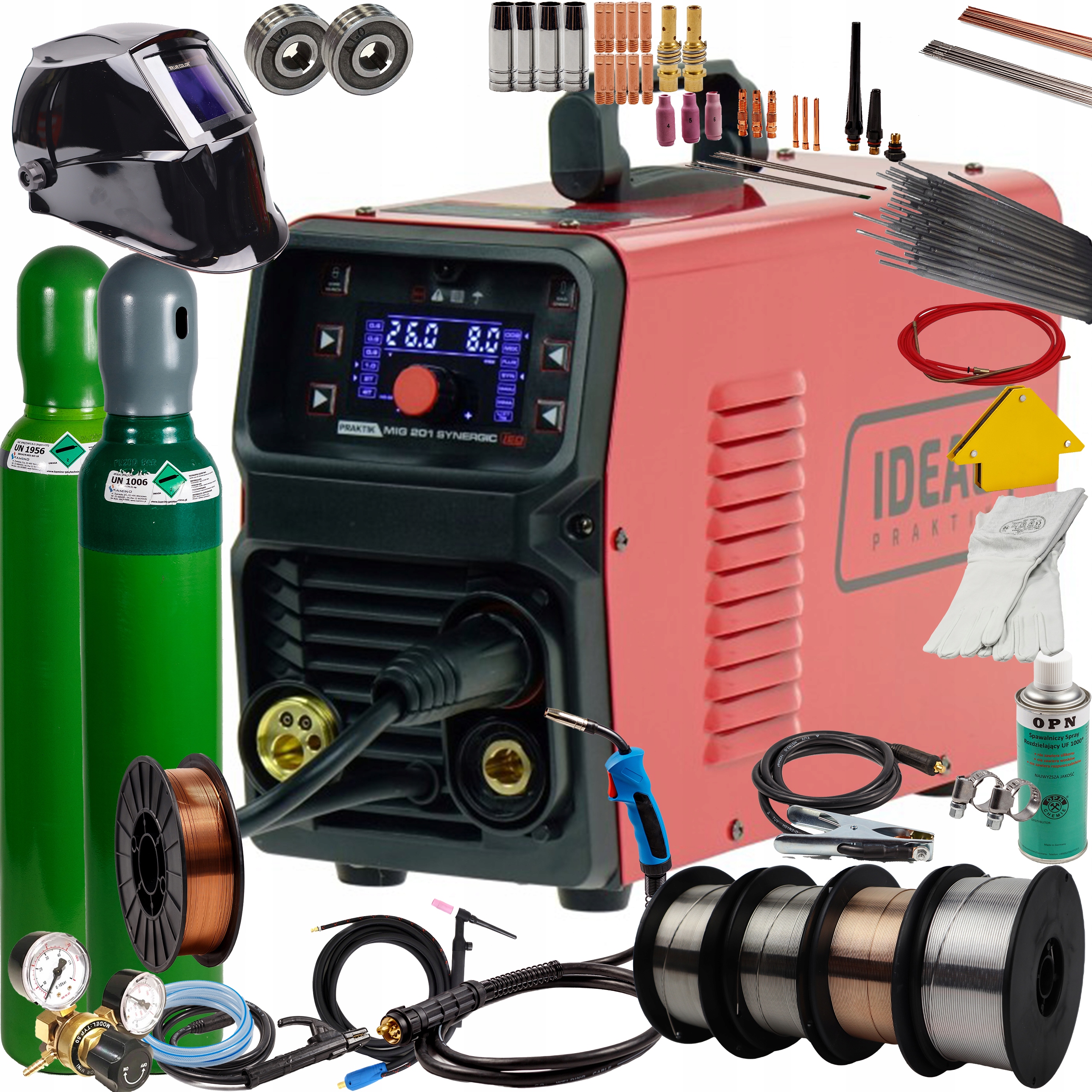 Svařovací Stroj Migomat Mig/mma/tig Euro Praktik Mig 201 Synergie Igbt Ideal 2