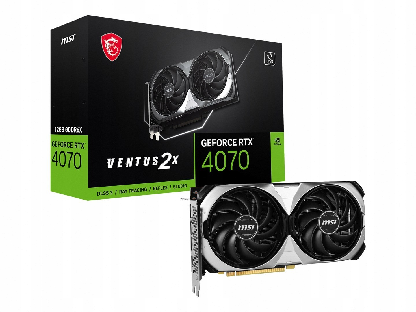 MSI GeForce RTX 4070 Ventus 2X 12GB OC DLSS 3