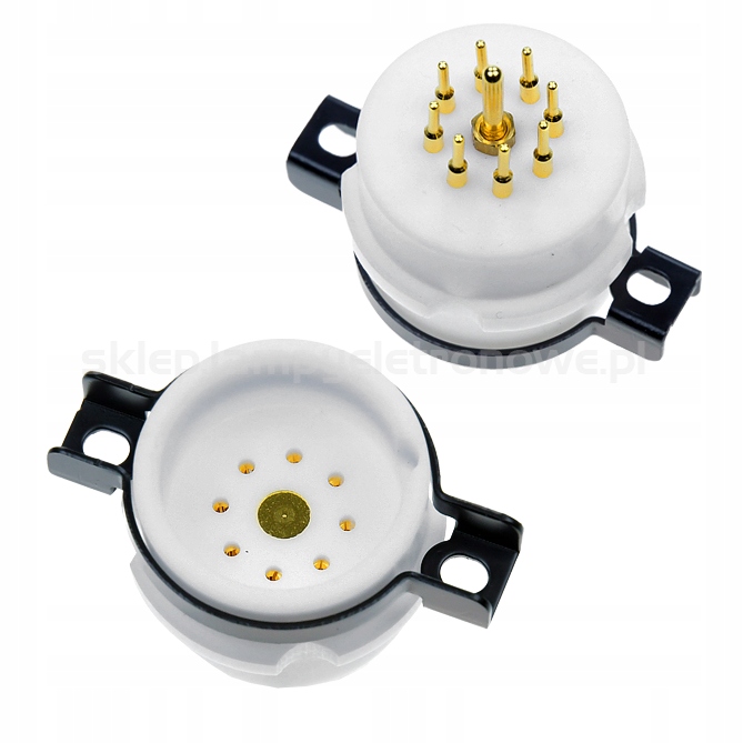 Podstavec rimlock 8 pinů teflon zlatý pro EF40, EZ40, EL41, AZ41, ECC40 apod.