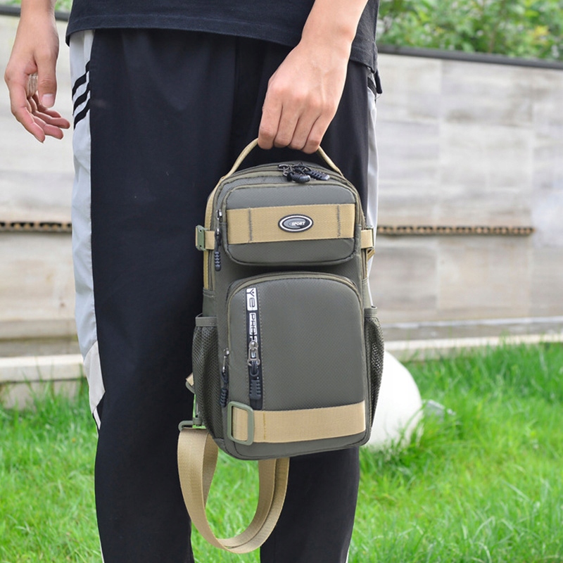 SASZETKA MĘSKA SPORTOWA NA RAMIĘ LISTONOSZKA TORBA Materiał dominujący tkanina