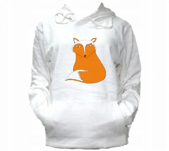 

XXL Bluza Kaptur Damska Lis Lisek Fox Śmieszne