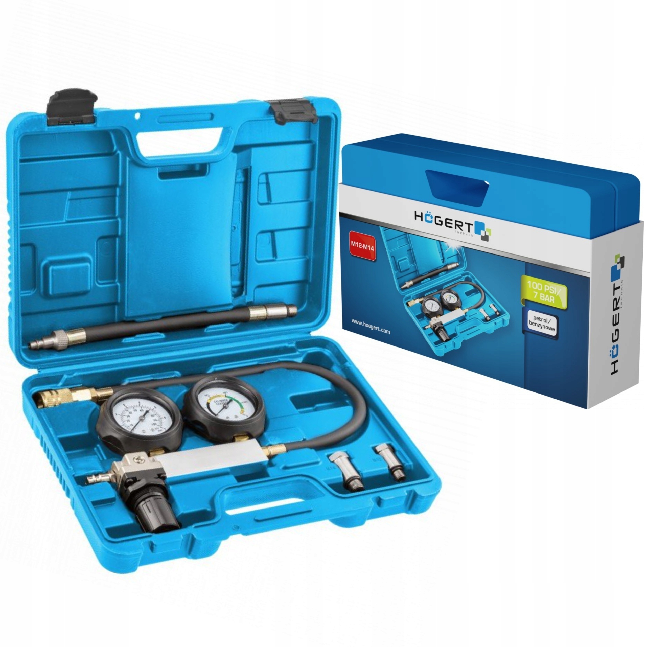 

Hogert HT8G413 Tester Szczelności Cylindrów M12M14
