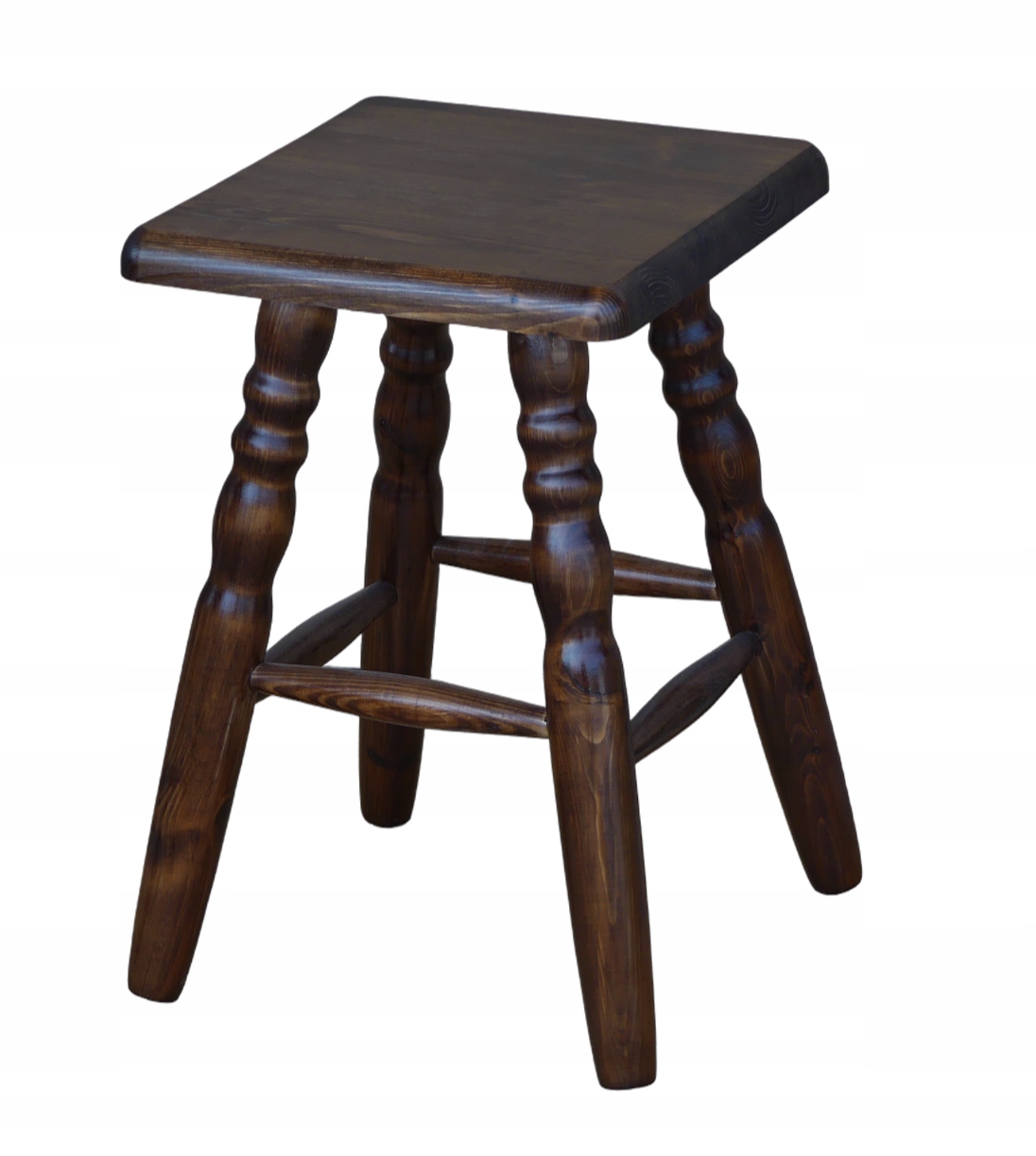 Kuchyňská Stolička Soustružená Čtverec hnědá