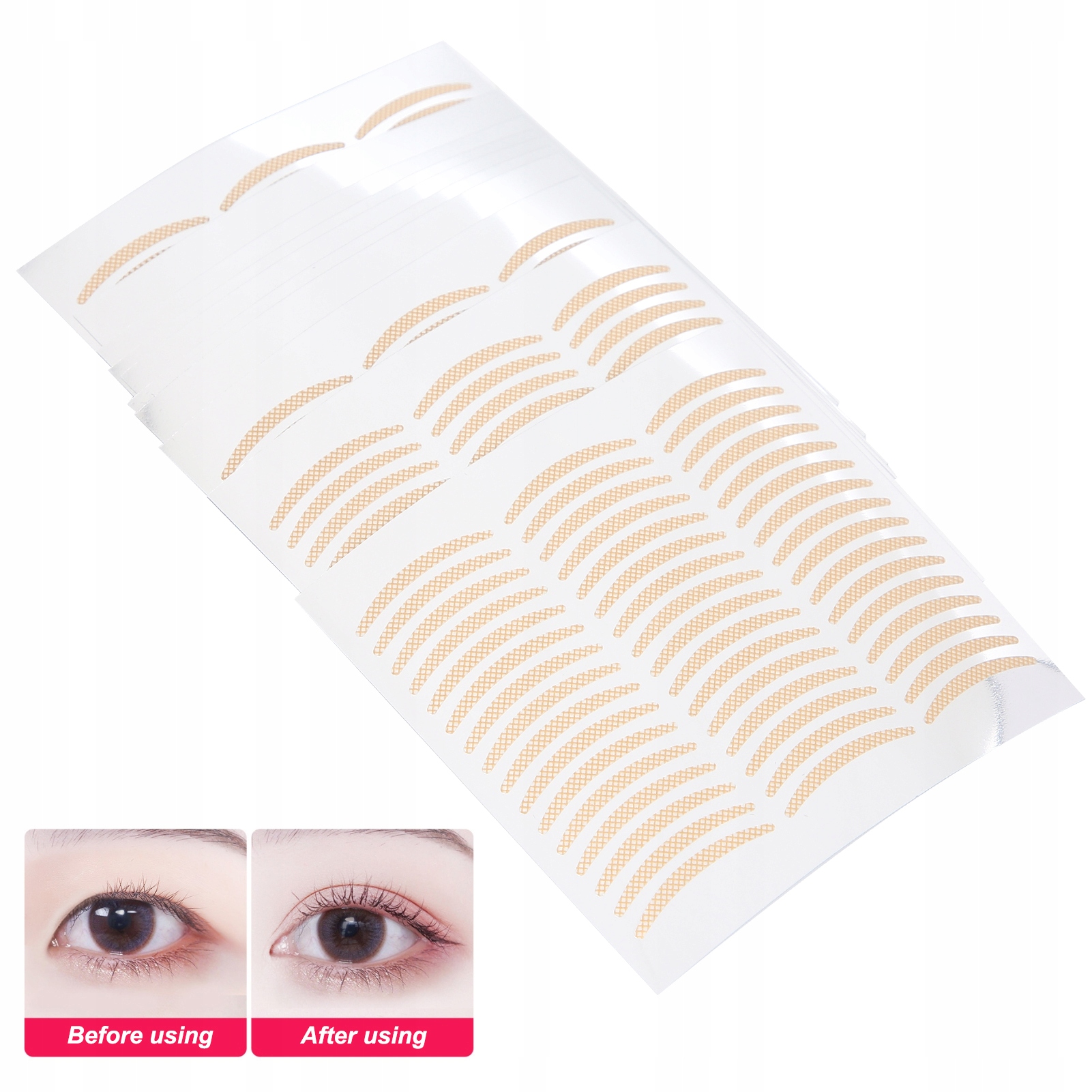 PLASTRY NA OPADAJĄCE POWIEKI TASIEMKI KORYGUJĄCE TASIEMKA KOMPLET 240 SZTUK Kod producenta 1410210026011