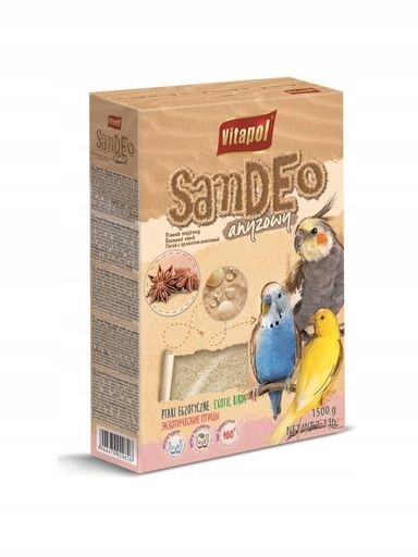 Levně 7 x Vitapol Písek pro ptáky s anýzem 1,5 kg
