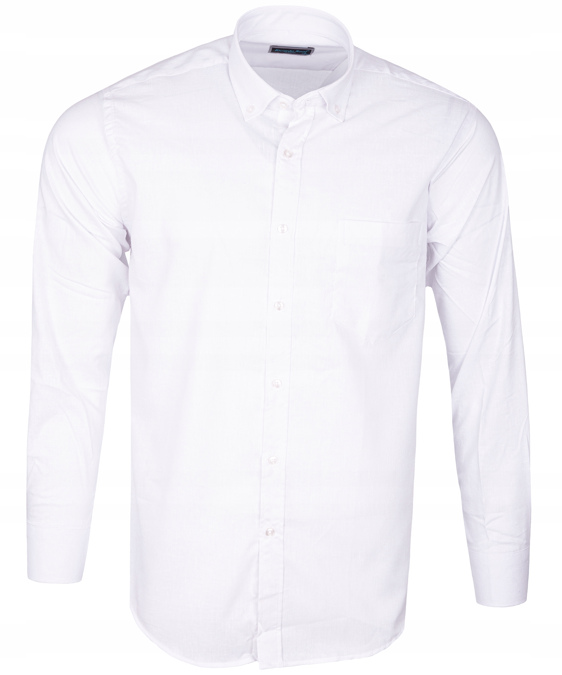 

Koszula jak lniana Regular Bawełna L biała