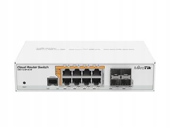 MikroTik Cloud Router Switch CRS112-8P-4S-IN, 8x Glan s PoE, 4x Sfp