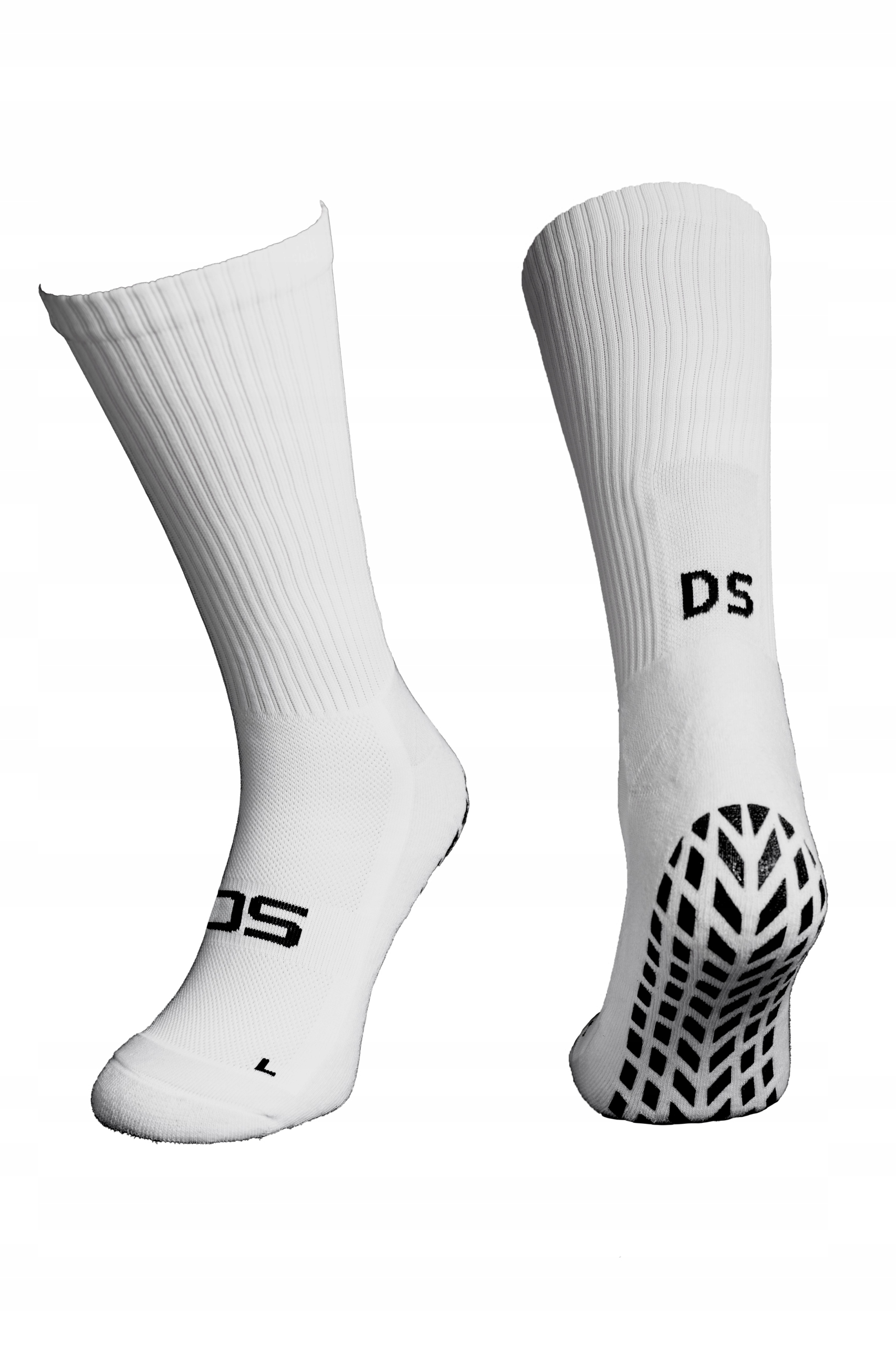 SKARPETY ANTYPOŚLIZGOWE BIAŁE r.38-41 PIŁKARSKIE DSEREK SPORTOWE GETRY