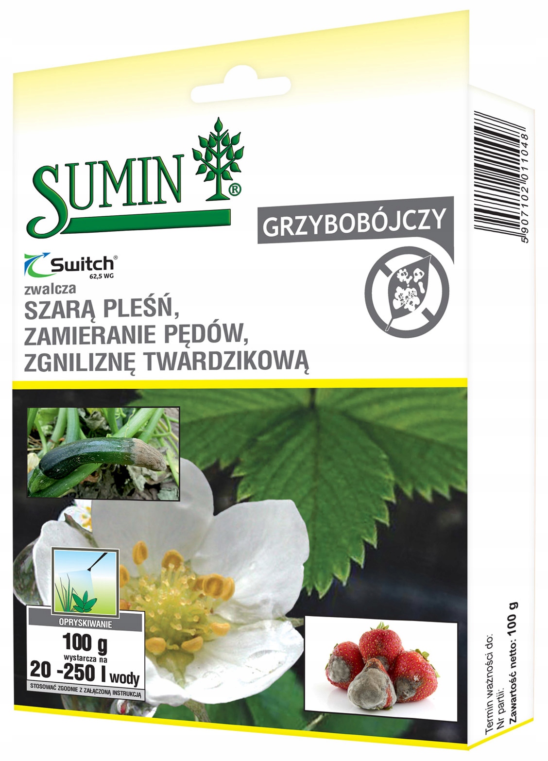 

Sumin Switch 62,5 Wg grzybobójczy szara pleśń 100g