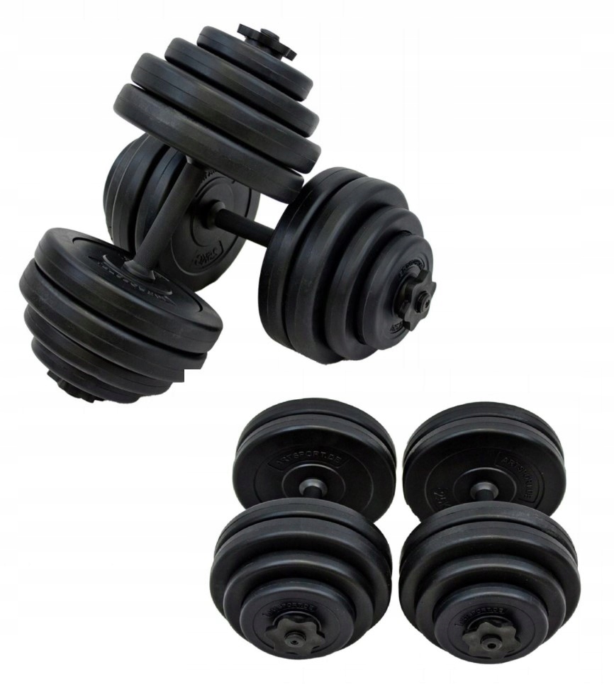 

Hantle Regulowane 2x15kg 30kg Zestaw Hantli Zacisk