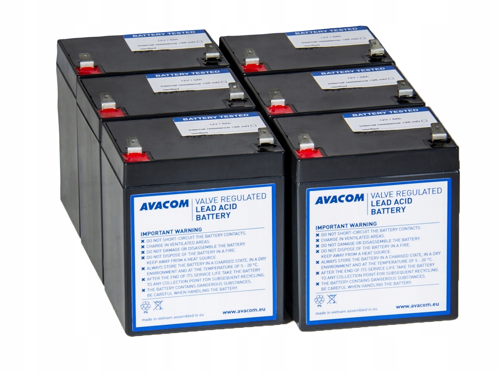 Avacom RBC141 kit na renováciu batérie (6ks ??batérií) AVA-RBC141-KIT