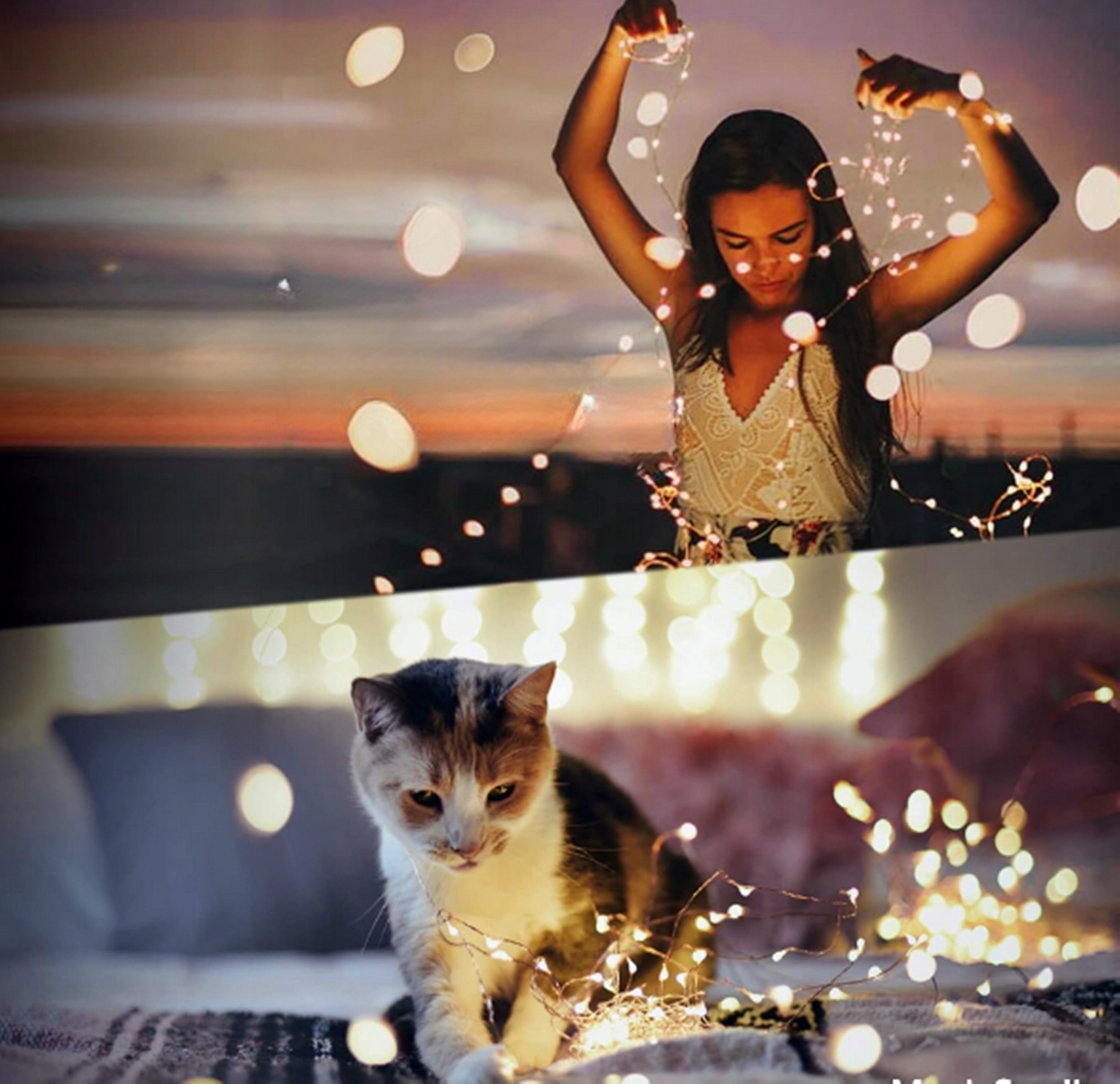 GIRLANDA SOLARNA DRUCIK LAMPKI OGRODOWE OZDOBNE NA CHOINKĘ 100 LED SOLARNE Marka Solar