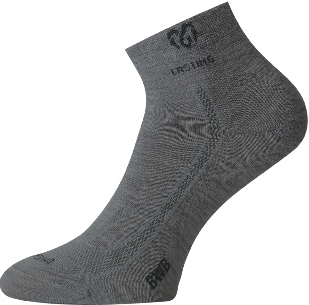 Skarpety Trekkingowe Lasting Bwb 40% Merino & 40% Bamboo Szary 800 S 34-37