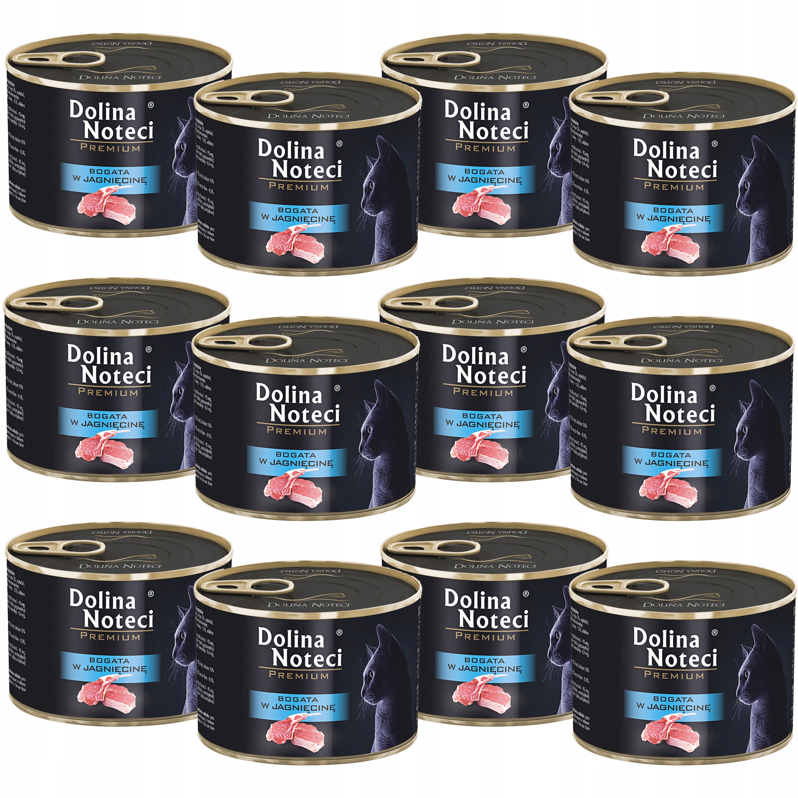 Levně Dolina Noteci Premium Krmivo kočka jehněčí 12x185g