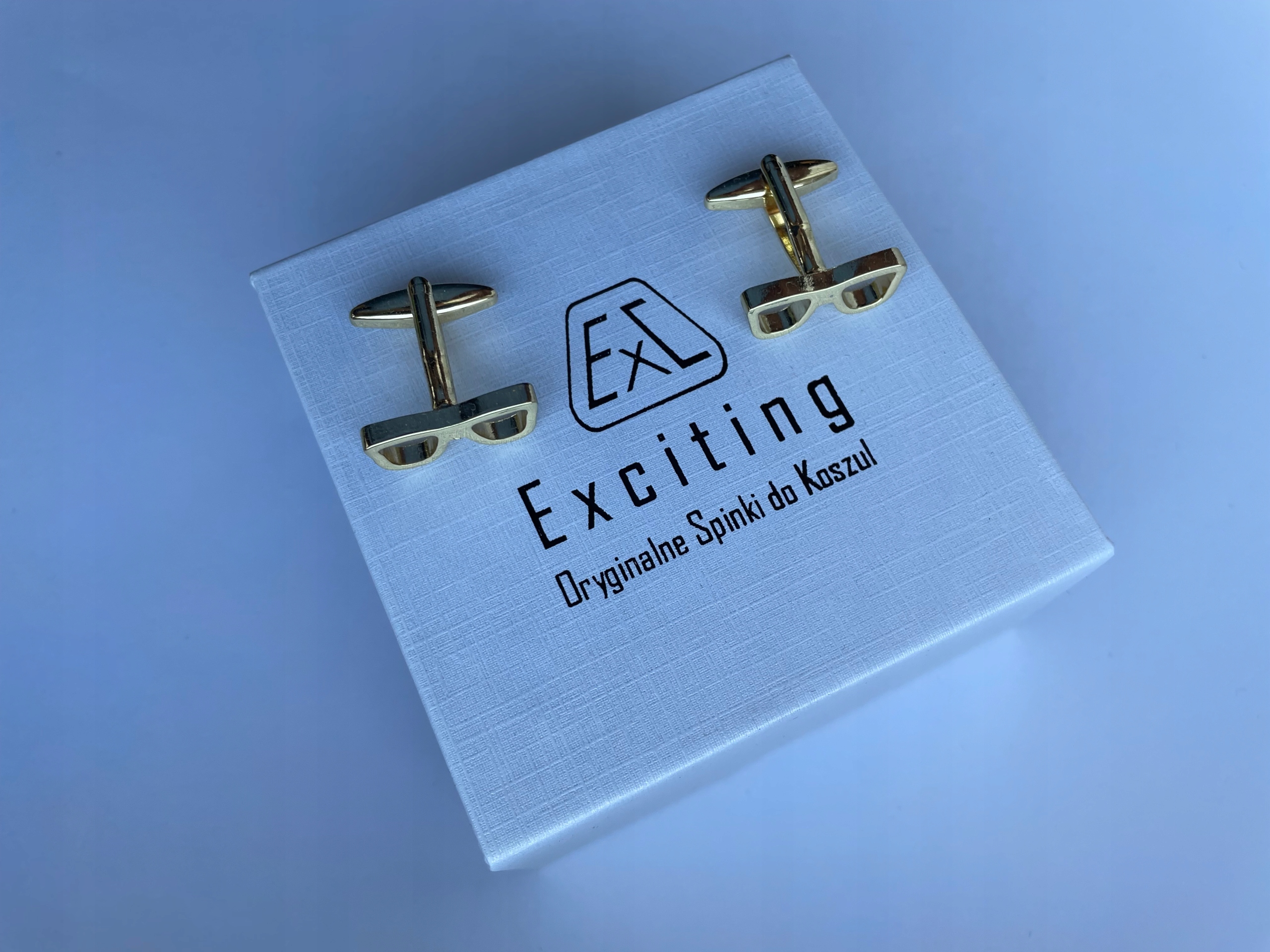 Manžetové knoflíčky na košili Exc Pozlacené brýlové brýle pro oční lékaře Optika