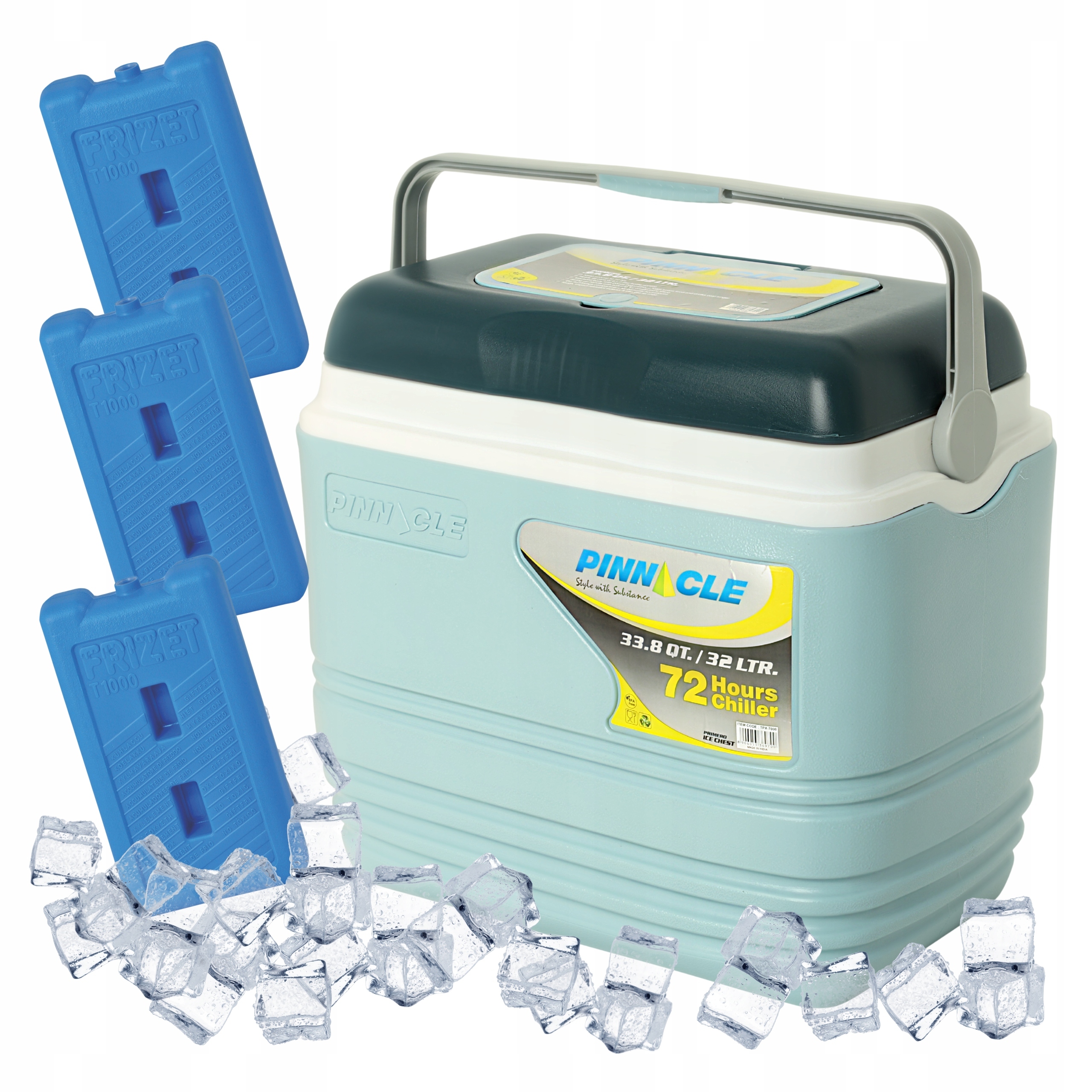 Turistická lednička na náplně Pinnacle TPX7000 32L Blekitna 3 náplně 1L