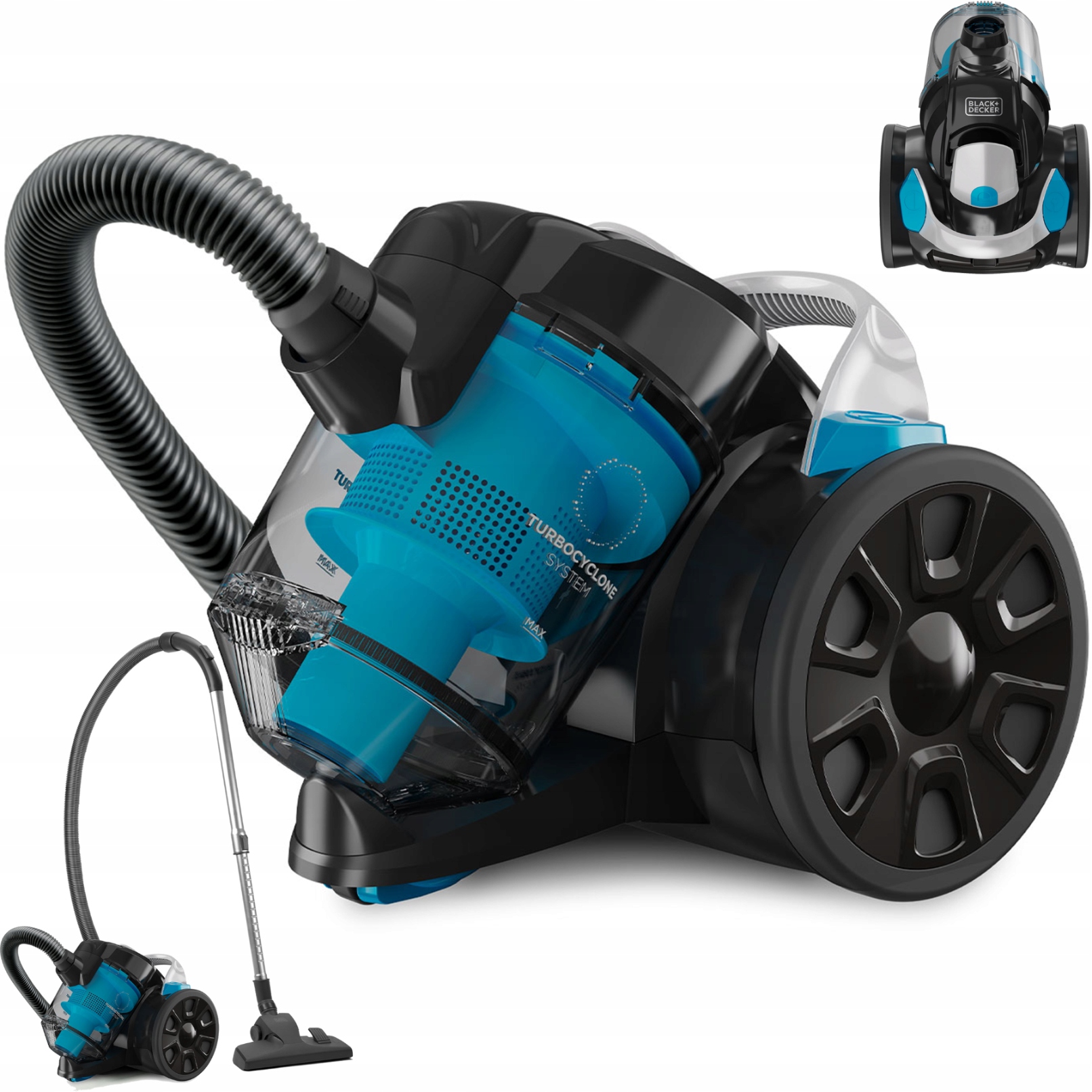 Vysavač Hepa 3 Nástavce 18 kPa 2L 700W Black+Decker
