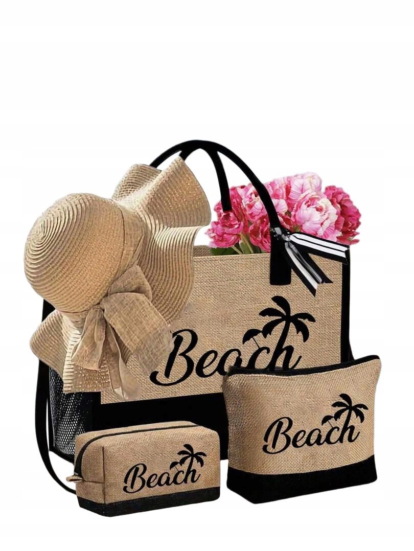 SHEIN KAPELUSZ KOSMETYCZKA KOMPLET 4BB S07