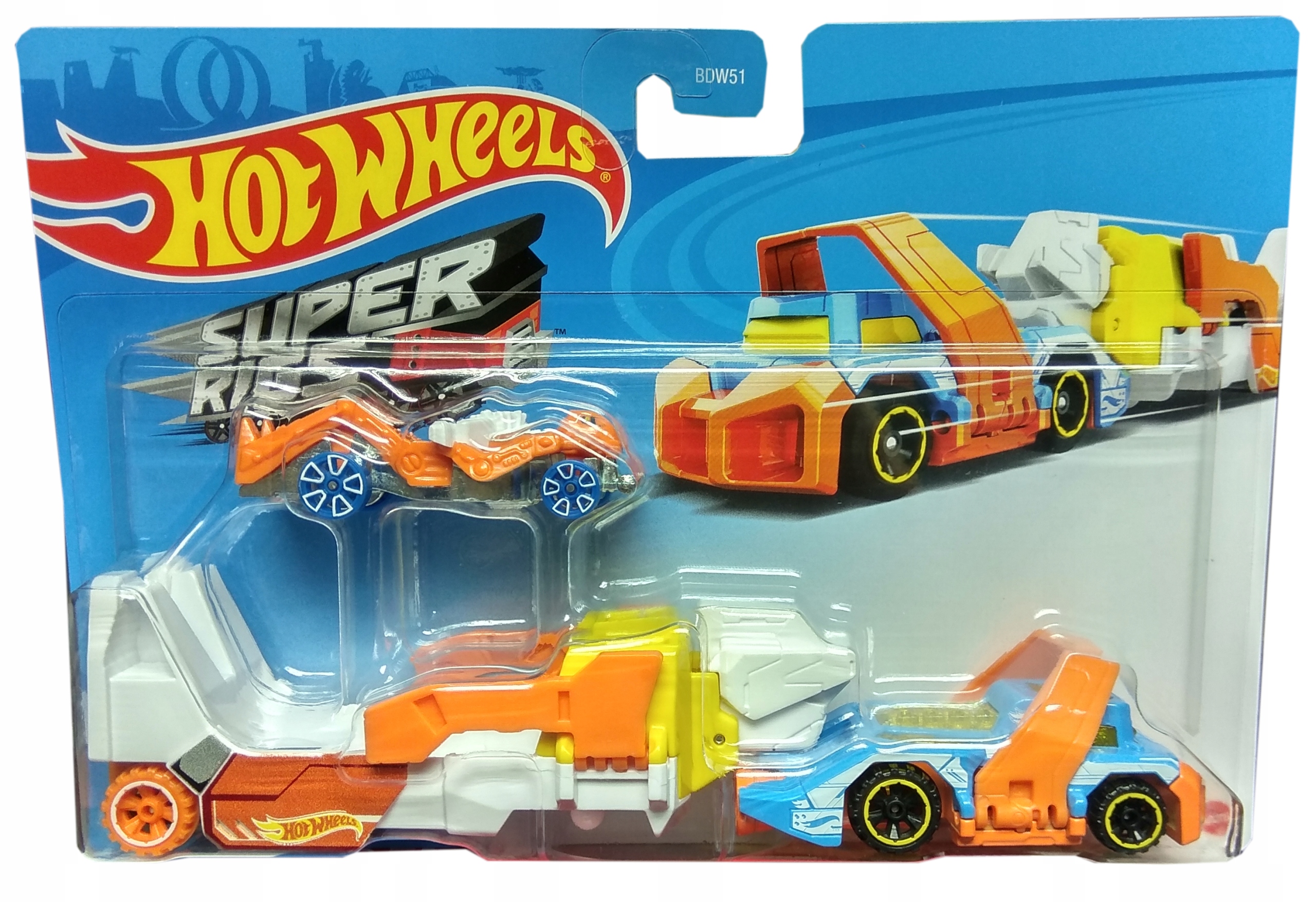 

BDW51 Hot wheels ciężarówka laweta auto Haul Terat