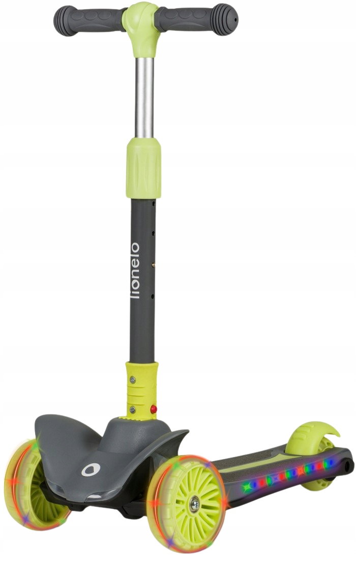 Hulajnoga trójkołowa dla dzieci Lionelo Timmy Green Lime koła Led balansowa
