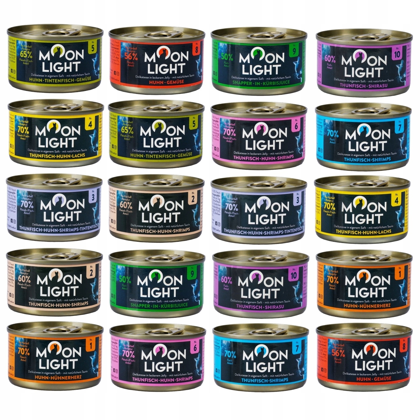 Moonlight Dinner Mokra Karma W Puszce Dla Kota MIX Smaków Dla Kotów 20x80g