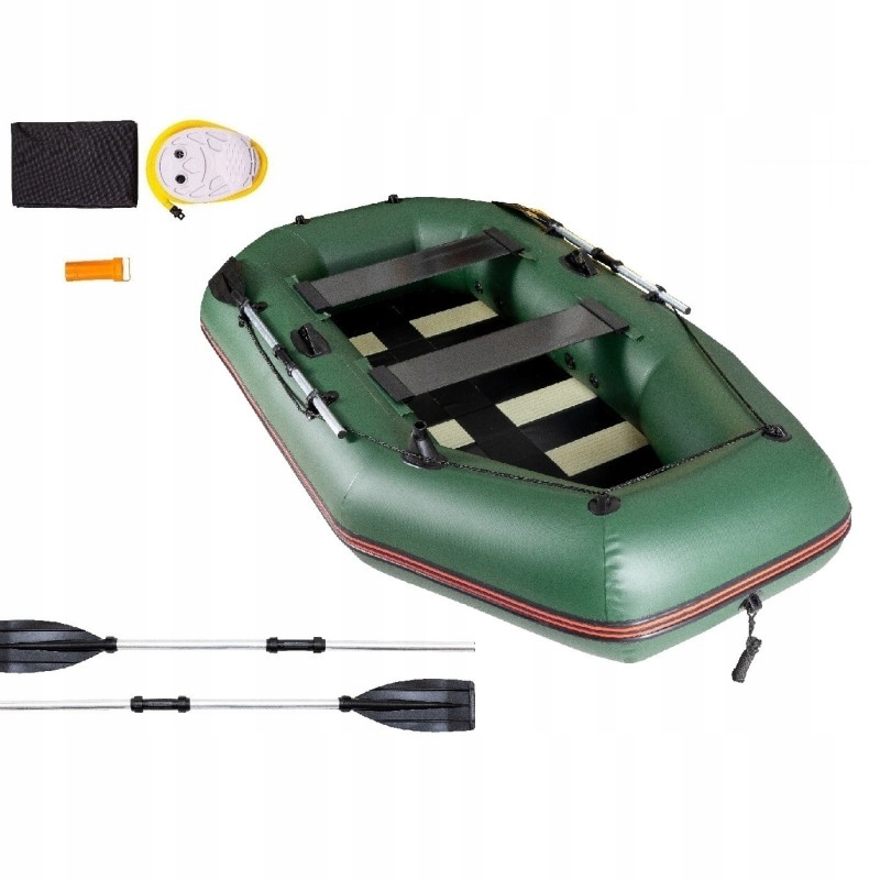 Ponton Wędkarski Turystyczny 2-os Kormoran 260SF Podłoga rolowana Zestaw