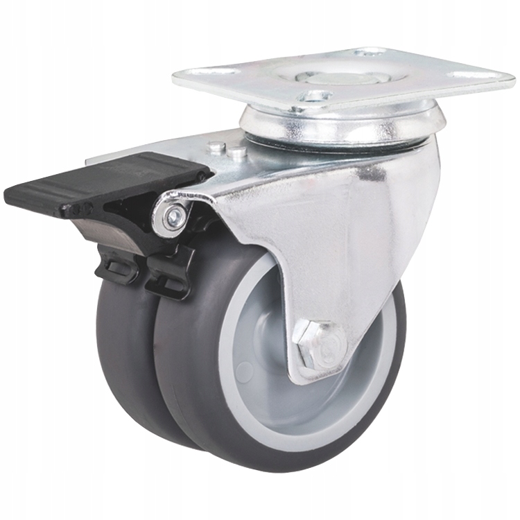 KOŁO OBROTOWE Z HAMULCEM KOŁA TANDEM 50MM 80KG