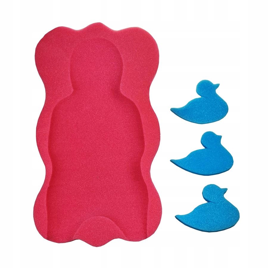 MATERACYK DO KĄPIELI GĄBKA MATA DO WANNY + 3 GĄBKI