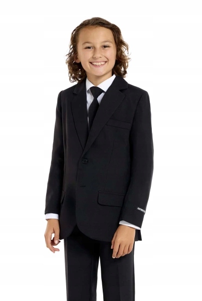 Garnitur Chłopięcy Czarny Suitmeister Przebranie Slim Fit 110