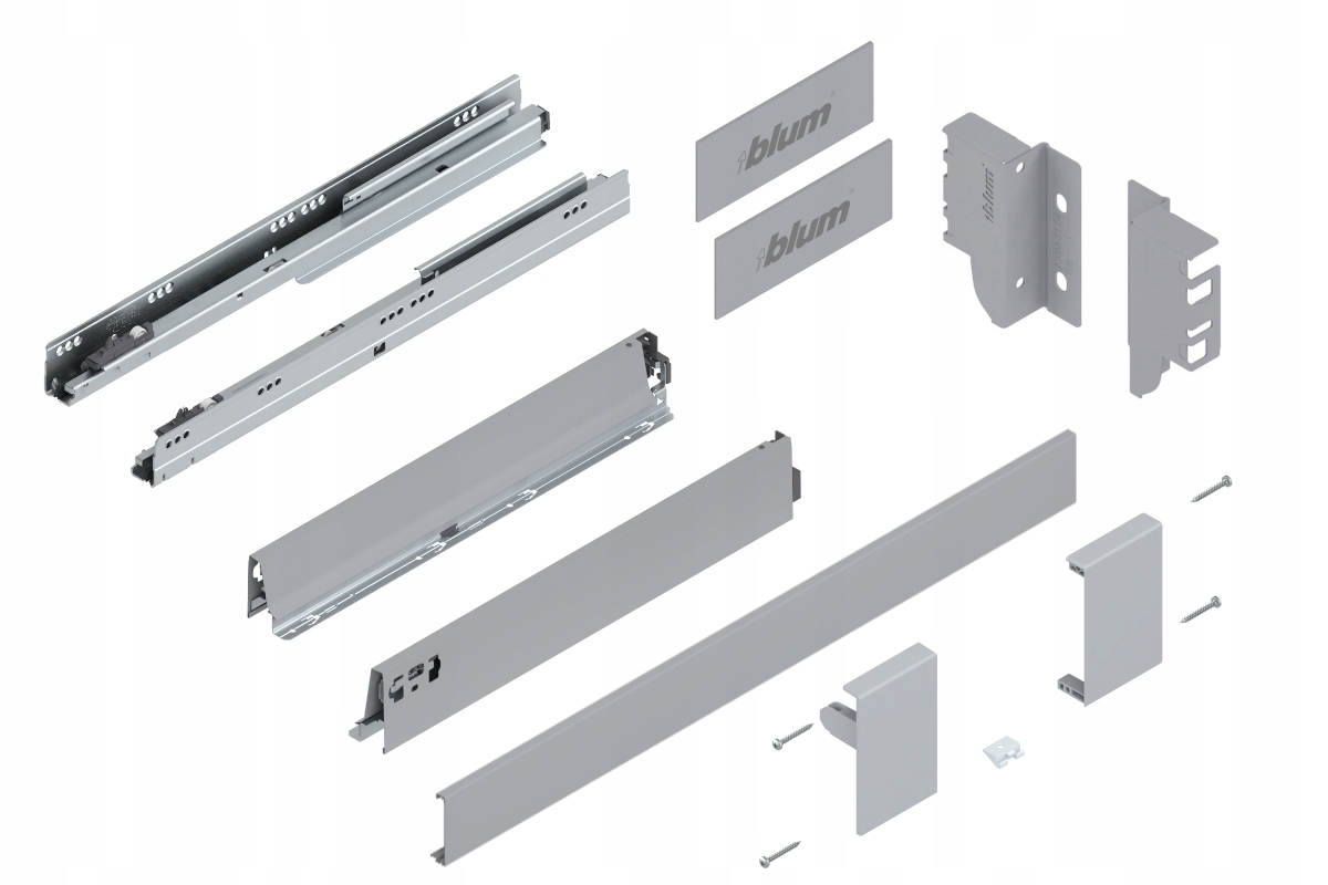 Blum Šuplík Tandembox 500 Nízká vnitřní velikost M Šedá