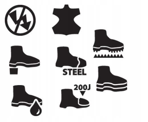 Sportowe ODDYCHAJĄCE PÓŁBUTY buty robocze męskie z METALOWYM NOSKIEM r. 41 Rozmiar obuwia 41