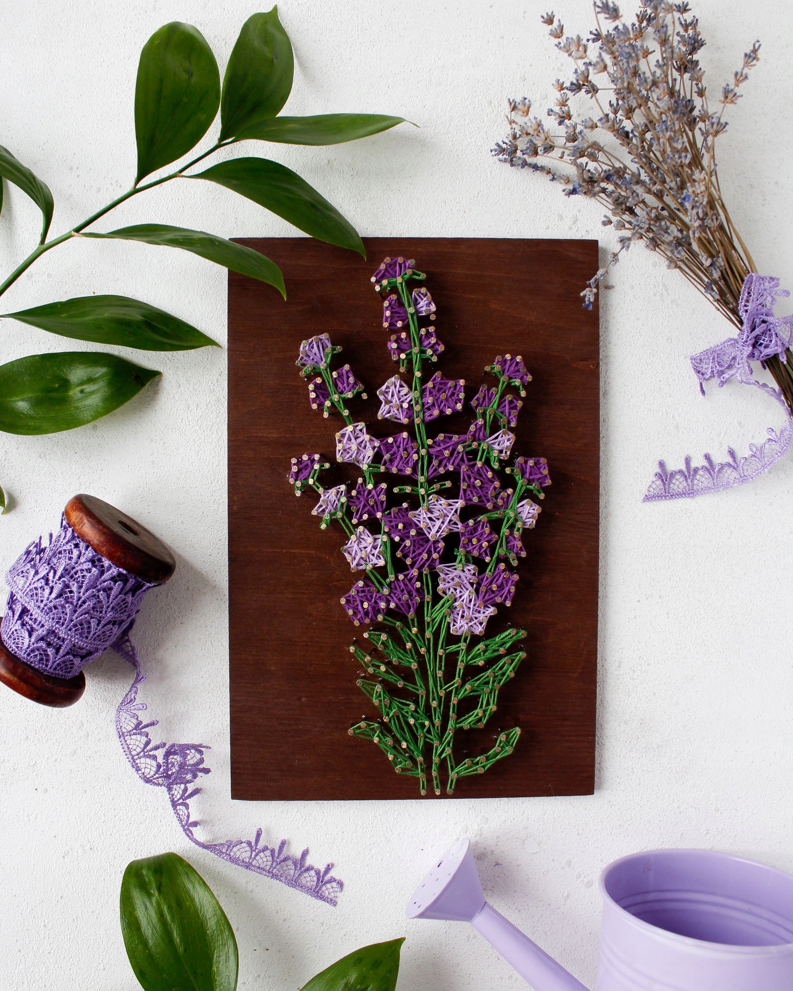 Strunová výtvarná kreativní sada "Lavender" Diy kreativní