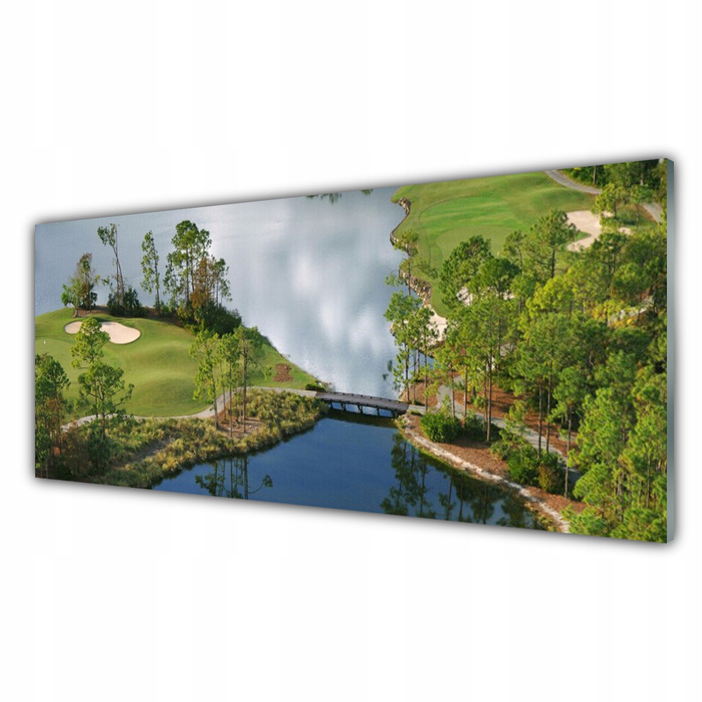 

Obraz akrylowy z nadrukiem 125x50 Jezioro Natura