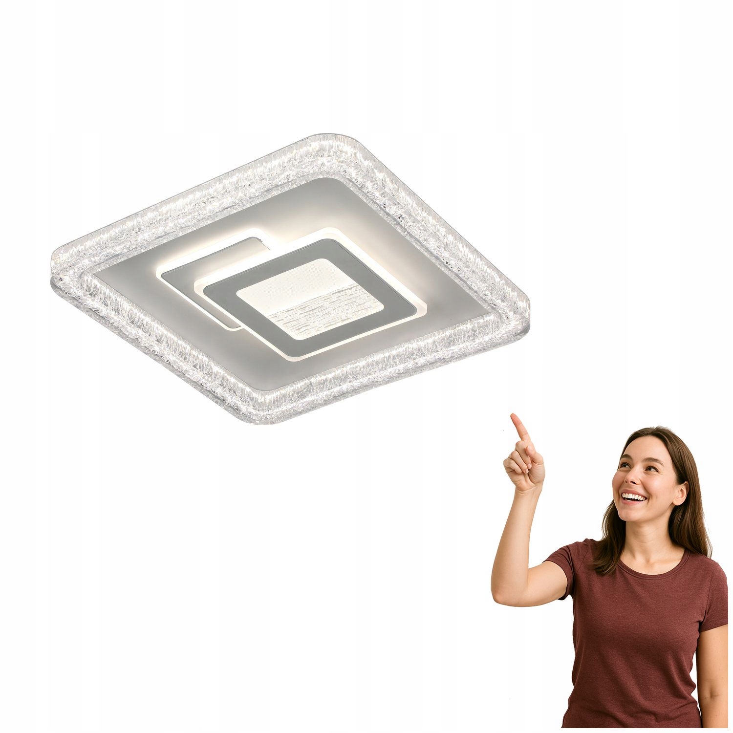 Led stropná lampa 55W Tempio PLF-54182S-WH Italux