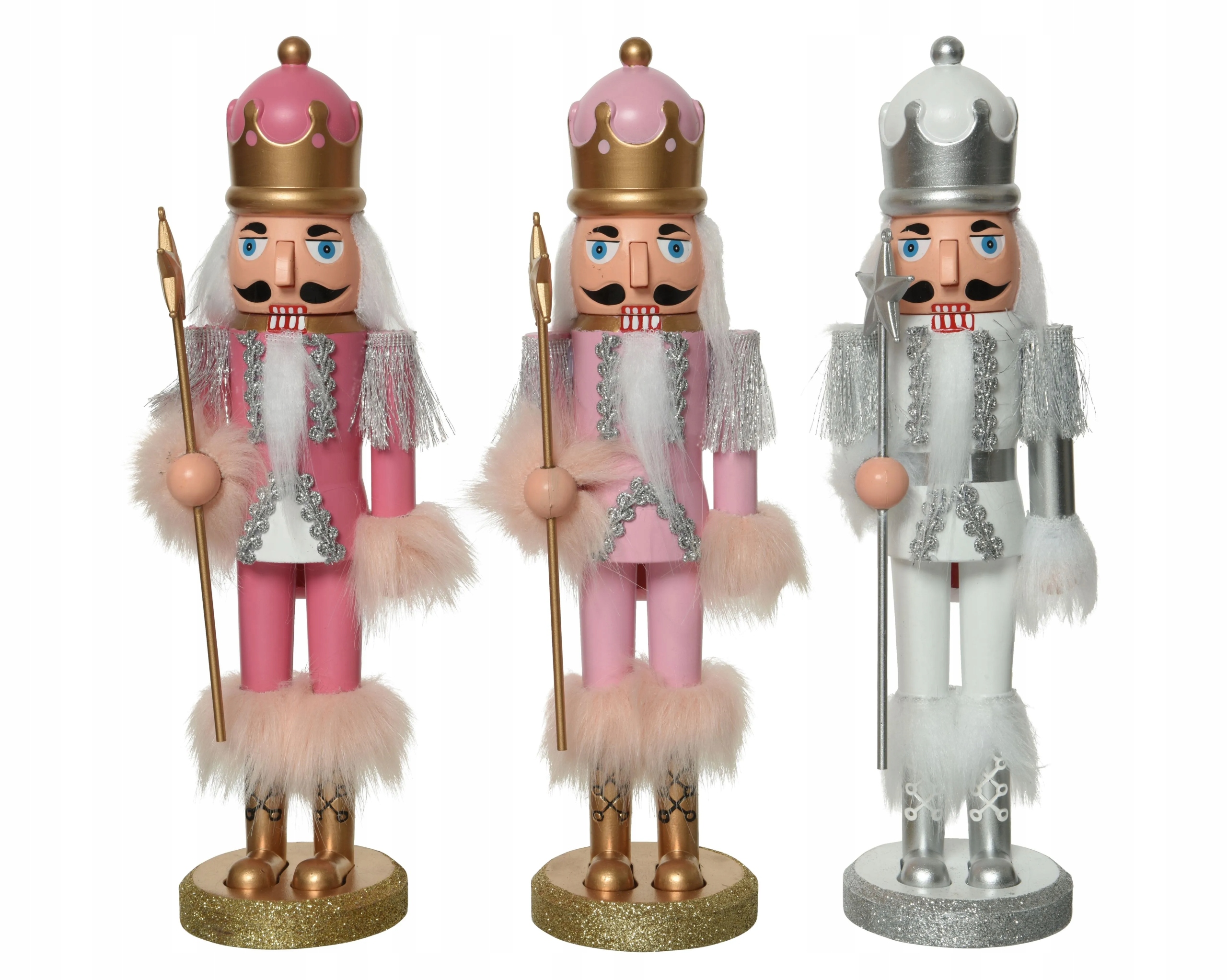 

Ozdoba świąteczna figurka Dziadek do Orzechów róż